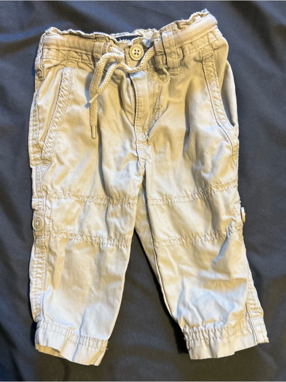 OshKosh B'gosh Light Tan Drawstring Cargo Pants